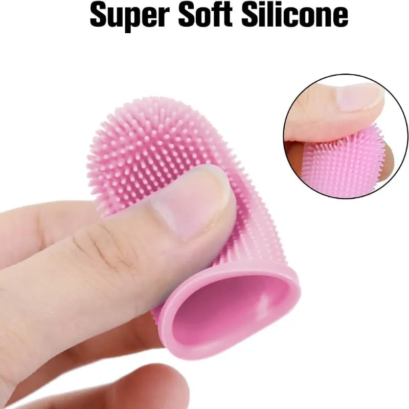 5-Pieces: Super Soft Pet Finger Toothbrush Teeth Cleaning Silicone Tooth Brush Image 7