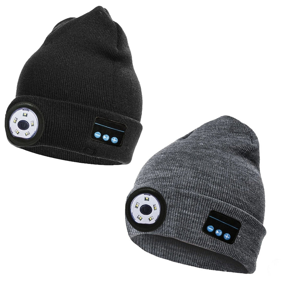 5.0 Wireless Beanie Hat with 3 Lighting Modes Image 1