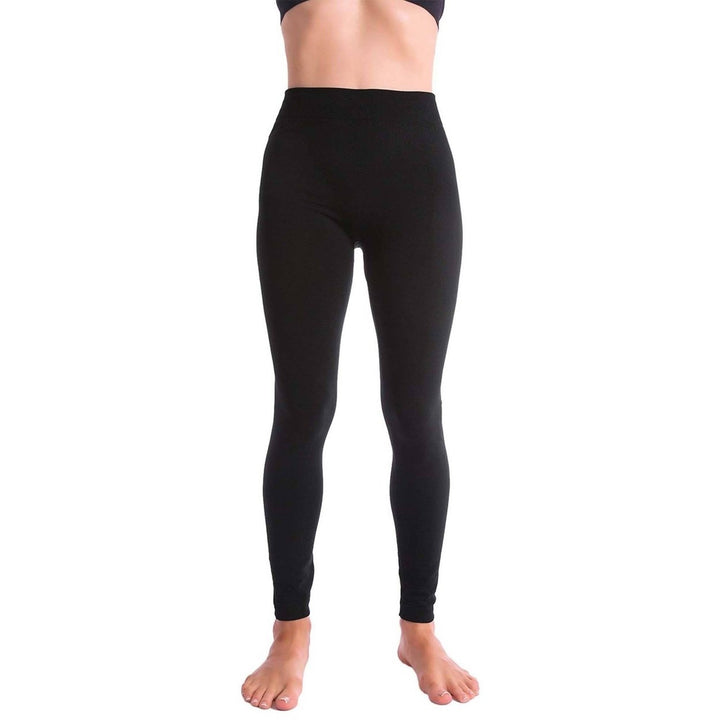 5-Pack: Womens Premium Fleece-Lined Leggings Image 2