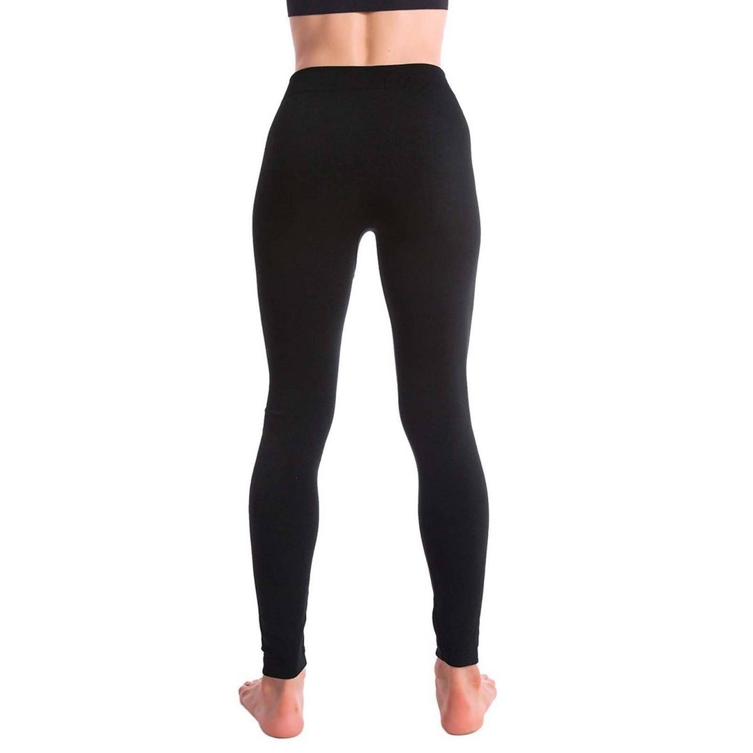 5-Pack: Womens Premium Fleece-Lined Leggings Image 3