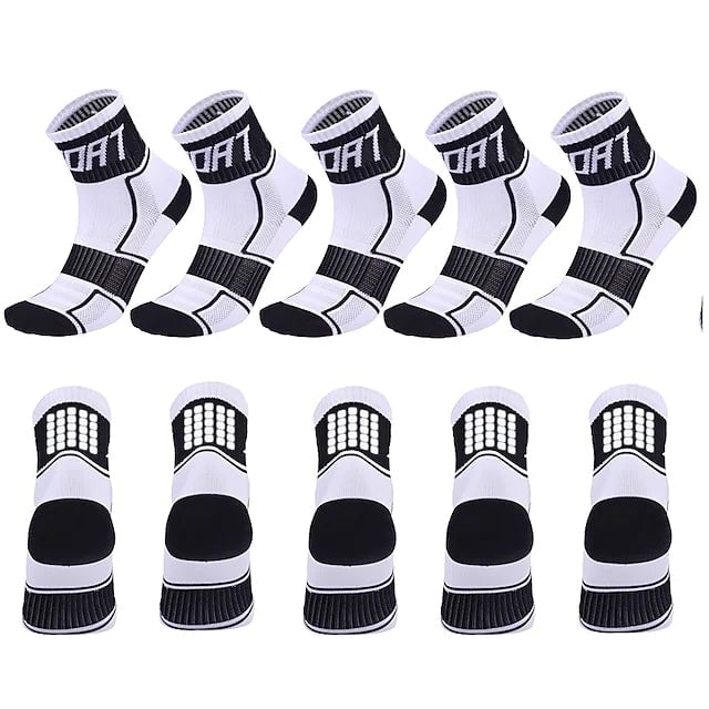 5-Pairs: Breathable Compression Socks Image 3