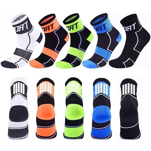 5-Pairs: Breathable Compression Socks Image 4