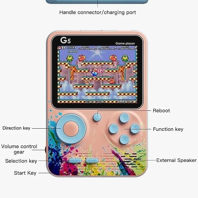 500 Games Mini Handheld Retro Portable Video Game Console Image 8