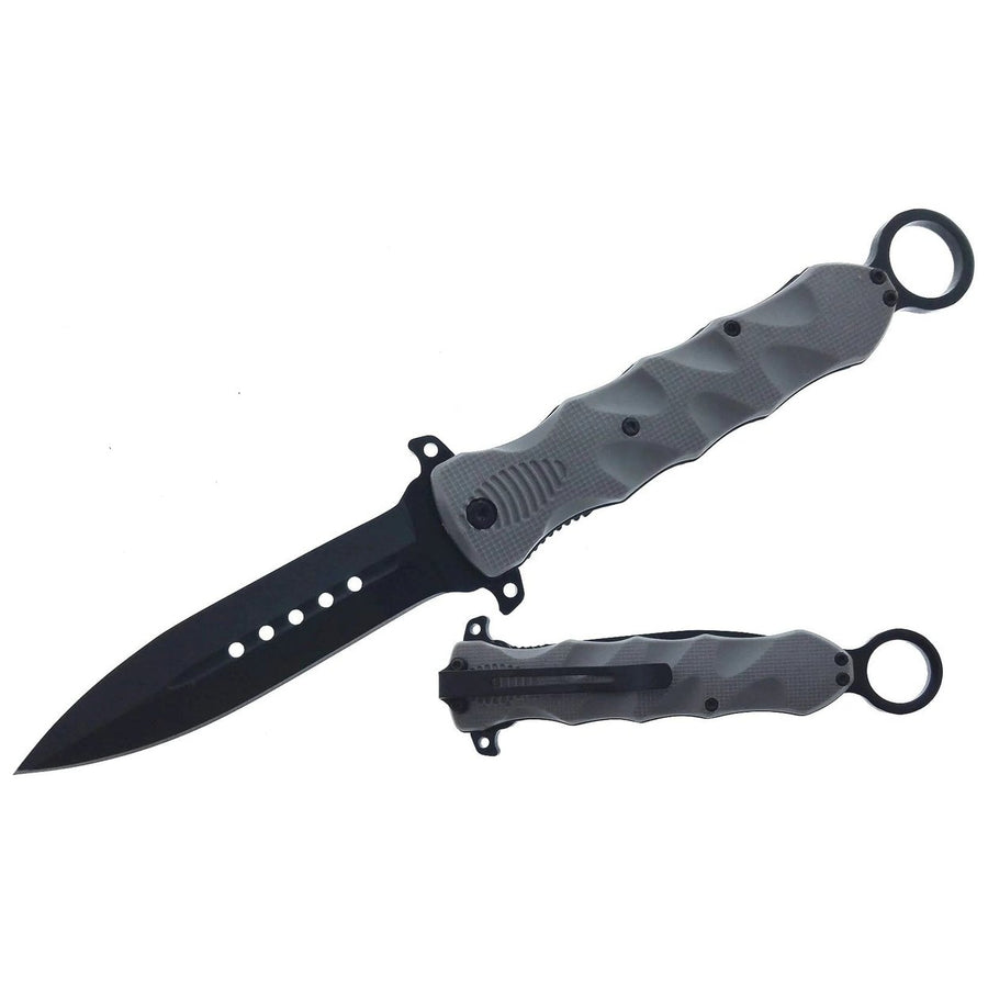 6" Finger Loop Knife With ABS Handle Image 1