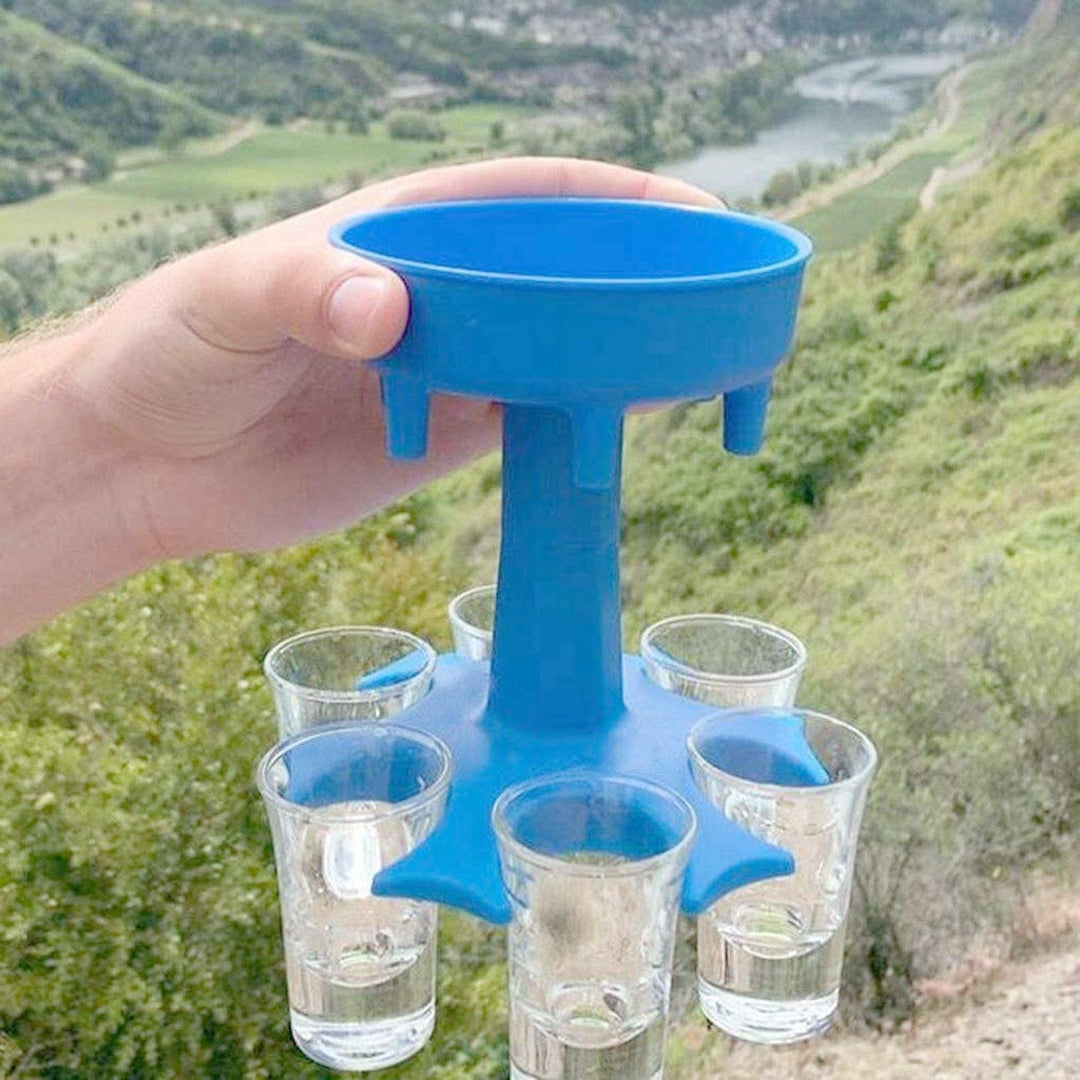 6 Shot Glass Dispenser and Holder Image 9