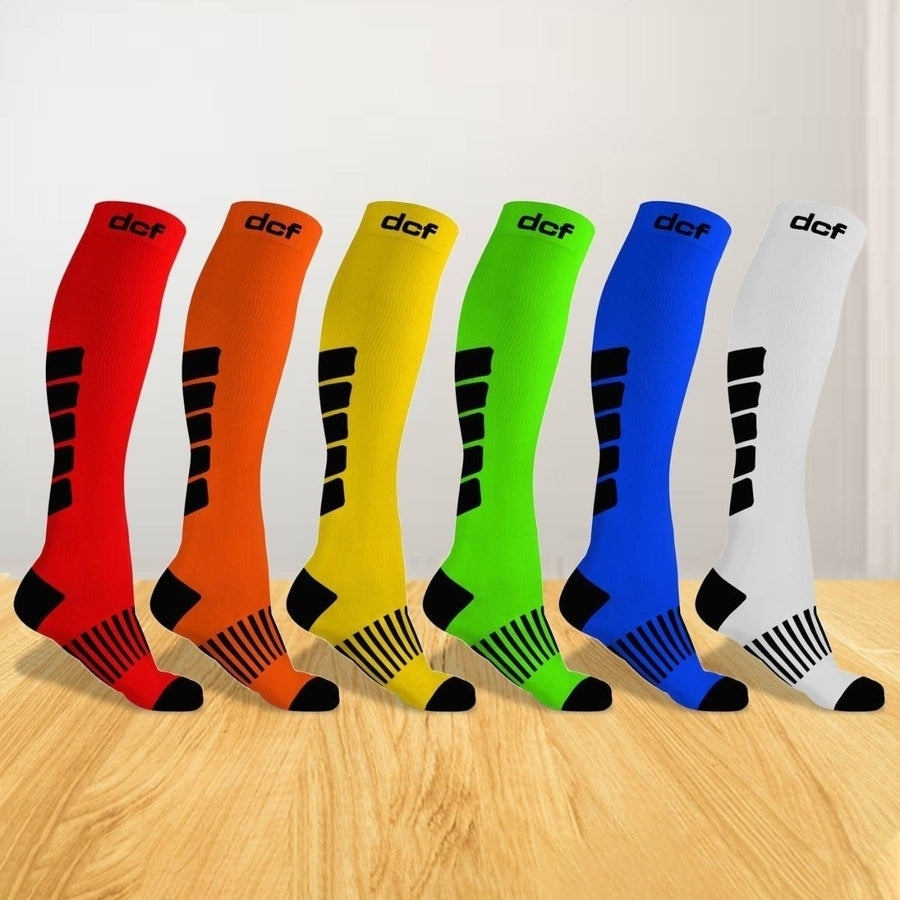 6-Pack: DCF Graduated Mid-Calf Compression Socks Image 1