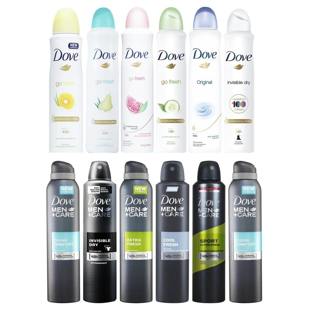 6-Pack: Dove Body Spray Anti-Perspirant Bundle - 250ML Each Image 1