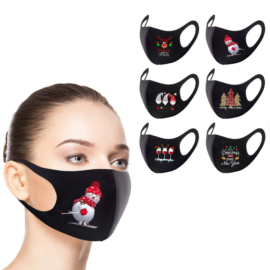 6-Pack: Reusable Holiday-Themed Face Masks Image 1