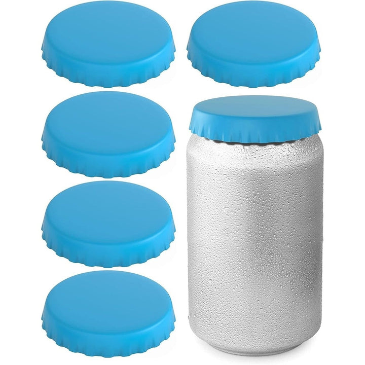 6-Pack: Silicone Can Lids Fits Standard Soda Cans Image 2