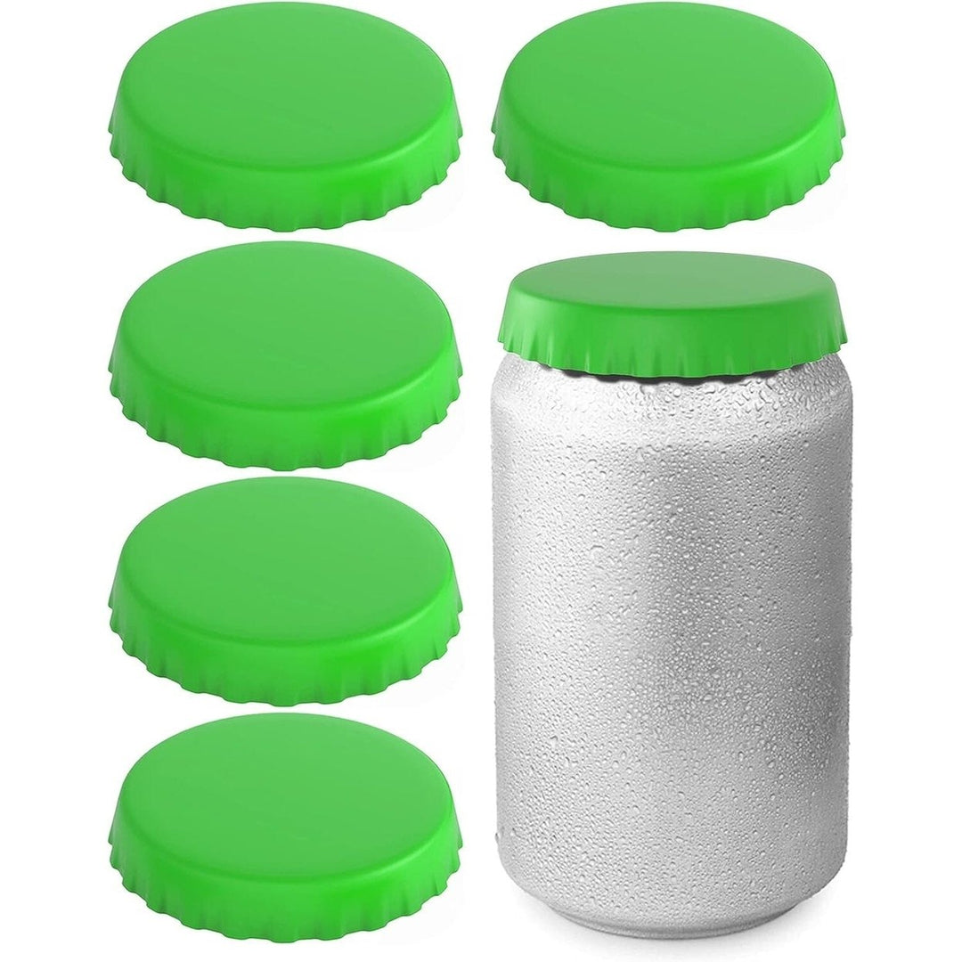 6-Pack: Silicone Can Lids Fits Standard Soda Cans Image 4