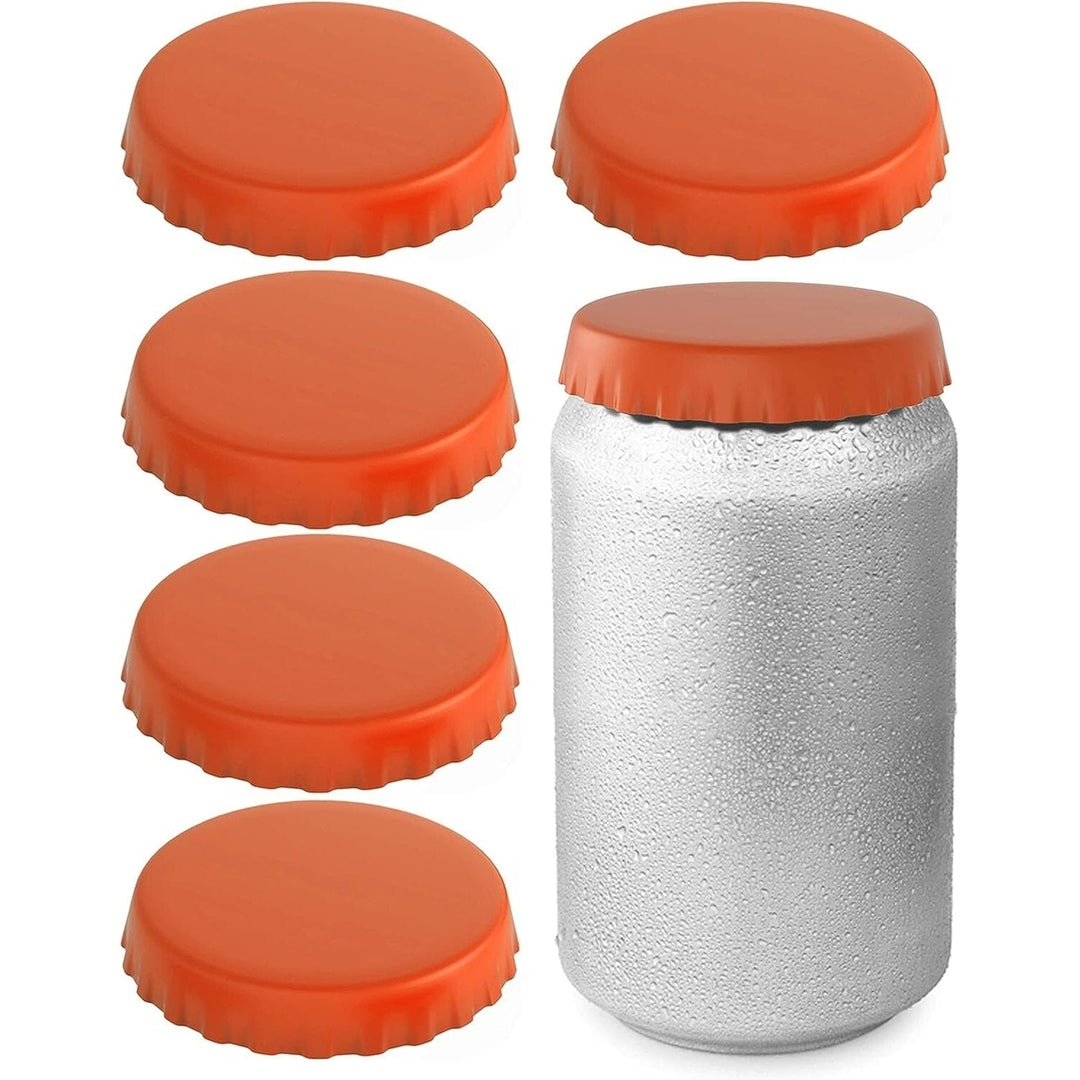 6-Pack: Silicone Can Lids Fits Standard Soda Cans Image 4