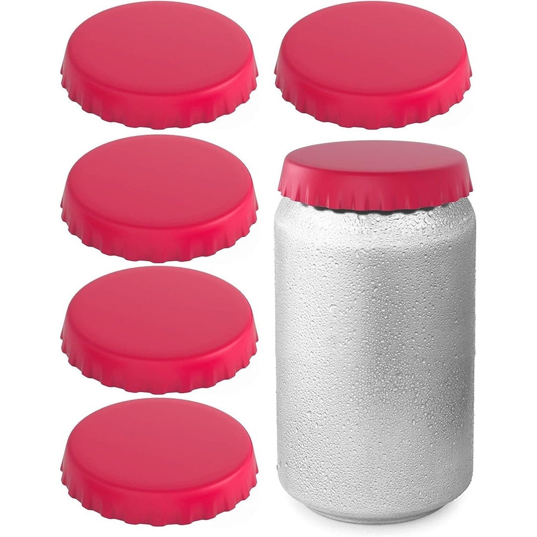 6-Pack: Silicone Can Lids Fits Standard Soda Cans Image 6