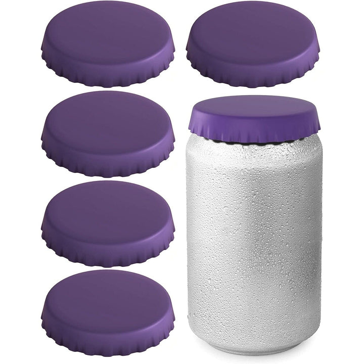 6-Pack: Silicone Can Lids Fits Standard Soda Cans Image 7