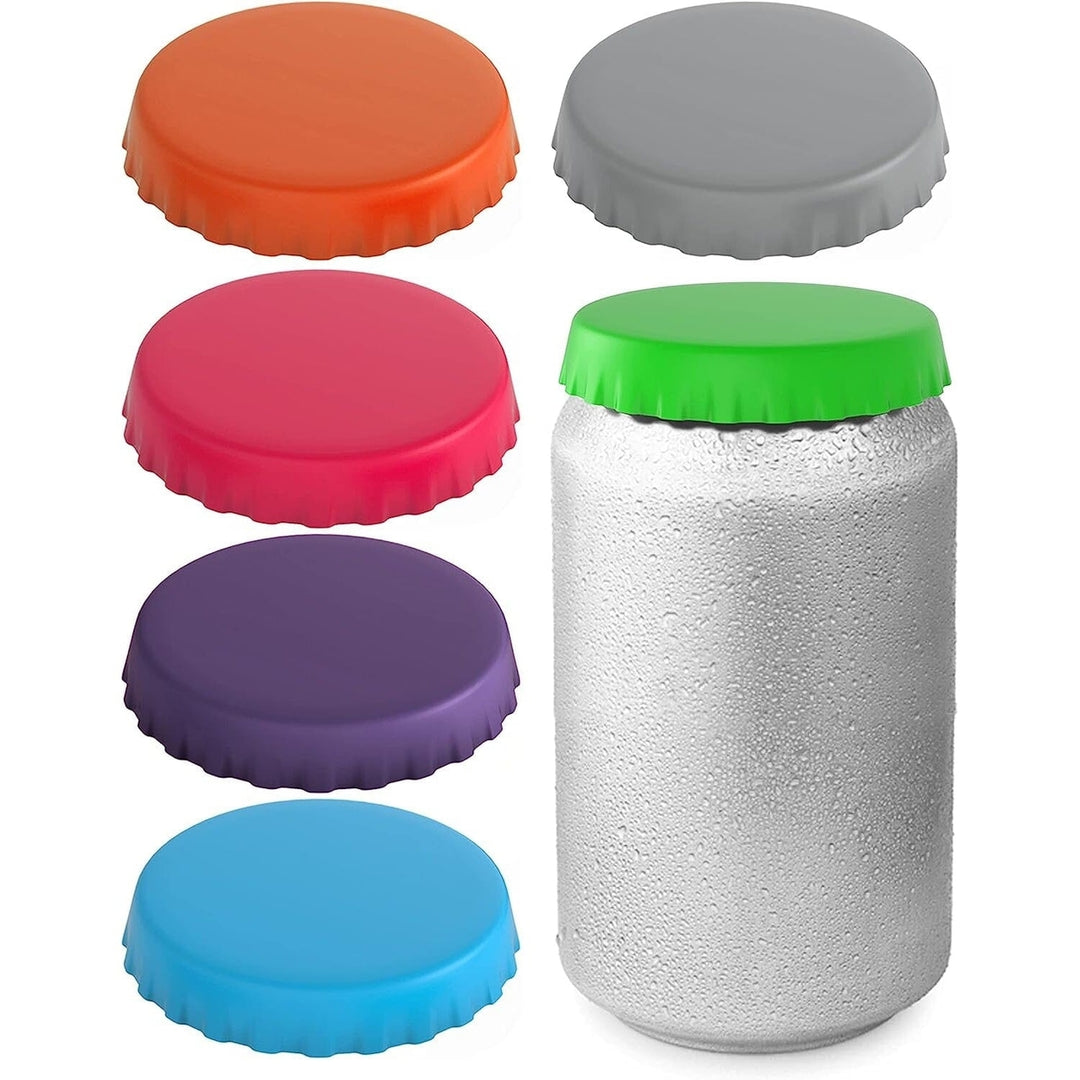 6-Pack: Silicone Can Lids Fits Standard Soda Cans Image 8