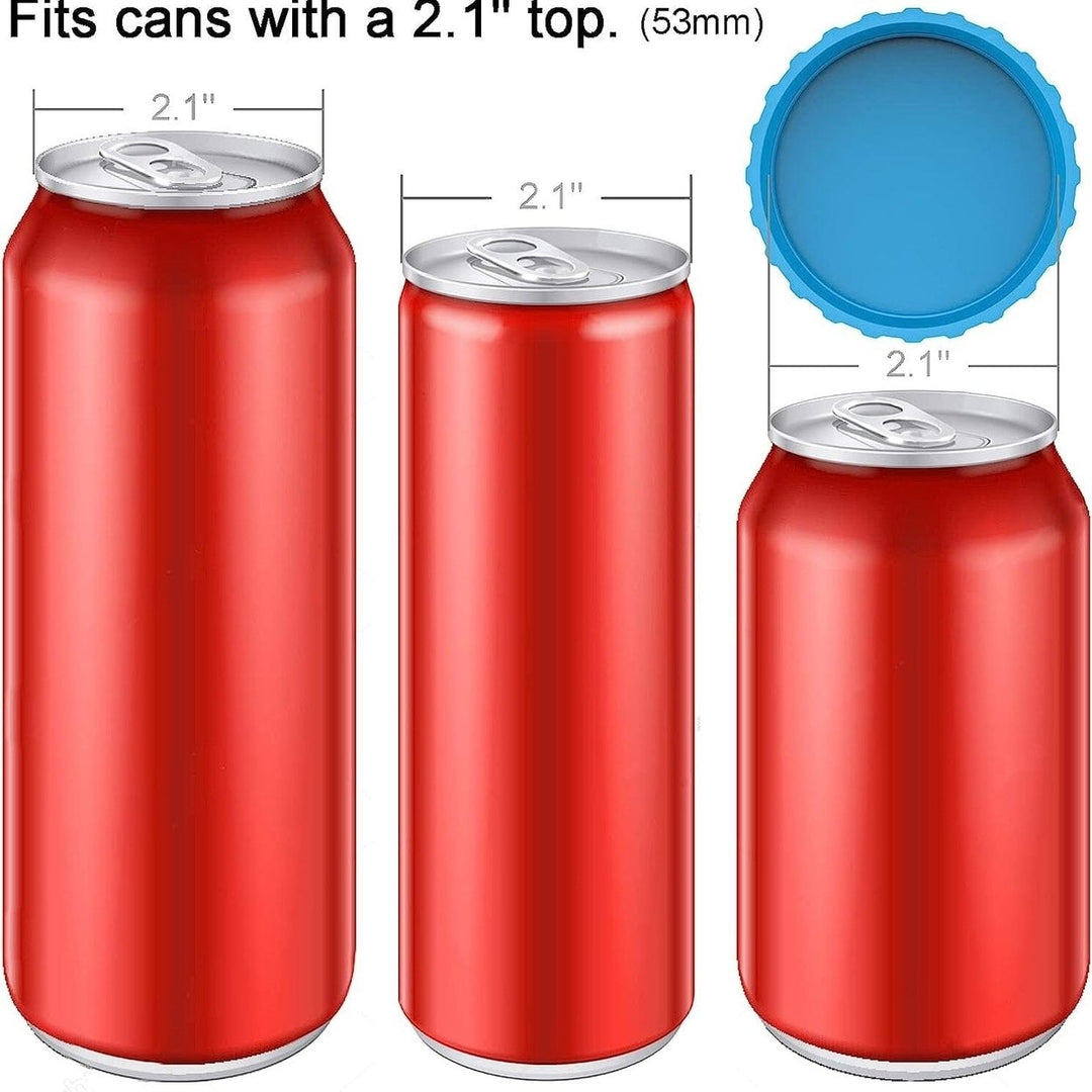 6-Pack: Silicone Can Lids Fits Standard Soda Cans Image 9