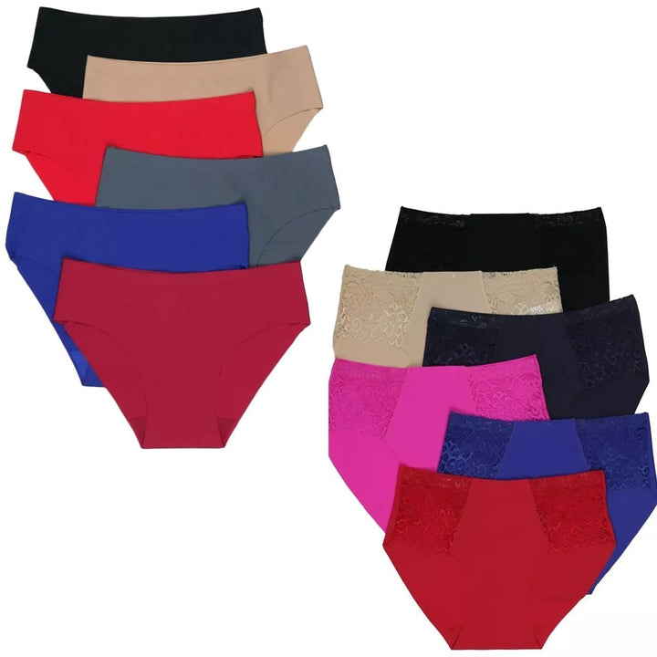 6-Pack: Silky Smooth No Panty Line Assorted Underwear Image 1