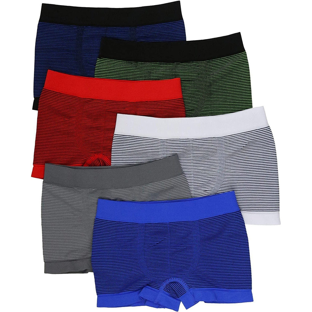 6-Pack: ToBeInStyle Boy s Seamless Boxer Briefs Image 3