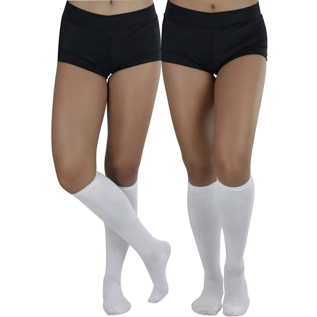 6-Pack: ToBeInStyle Classic Cotton Blend Uniform Knee-High Socks Image 6