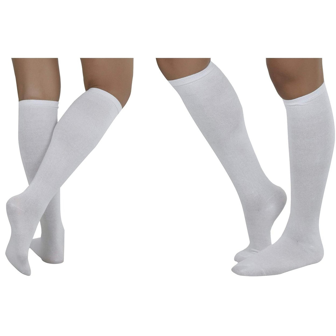 6-Pack: ToBeInStyle Classic Cotton Blend Uniform Knee-High Socks Image 7