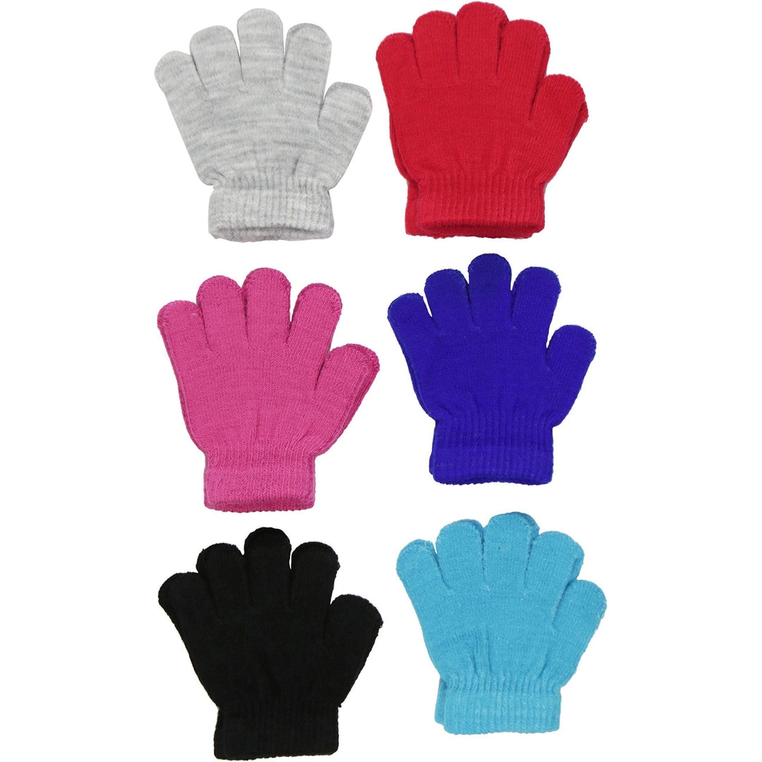 6-Pack: ToBeInStyle Childrens Assorted Winter Gloves Image 10