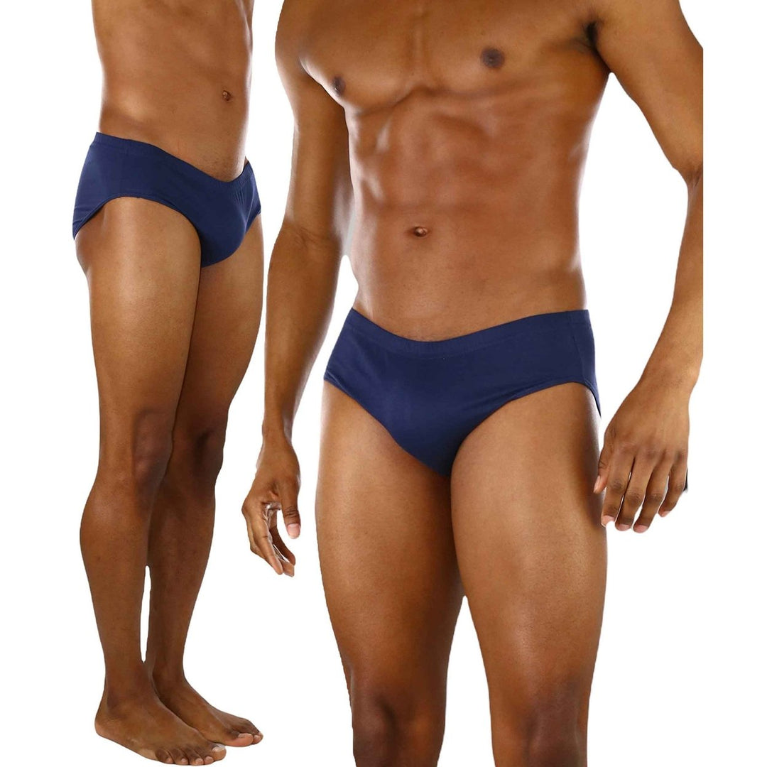 6-Pack: ToBeInStyle Mens Classic Elastic Waistband Bikini Briefs Image 4