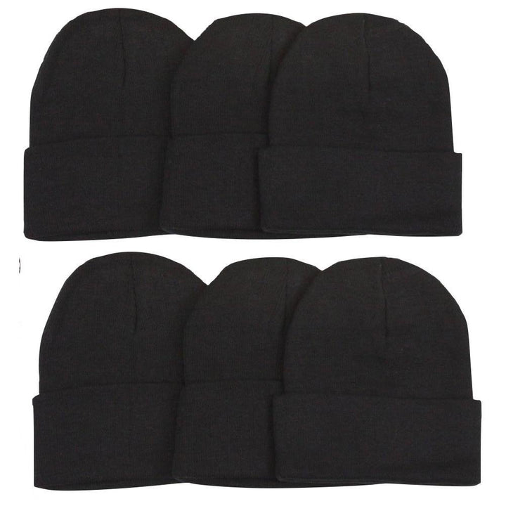 6-Pack: ToBeInStyle Unisex Warm Double-Layered Beanies Image 2