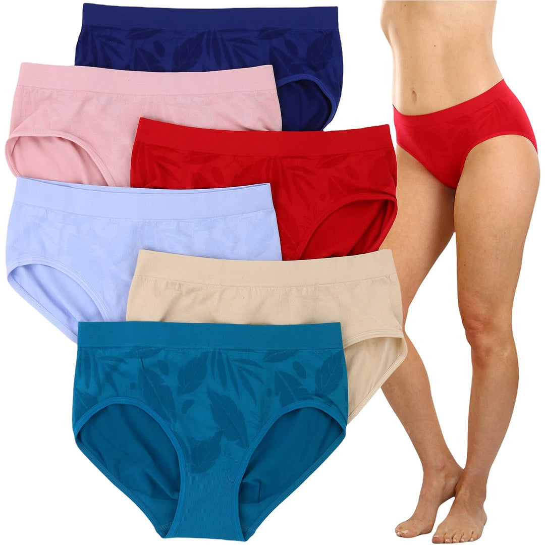 6-Pack: ToBeInStyle Womens Comfortable Bikini Brief Panties Image 4