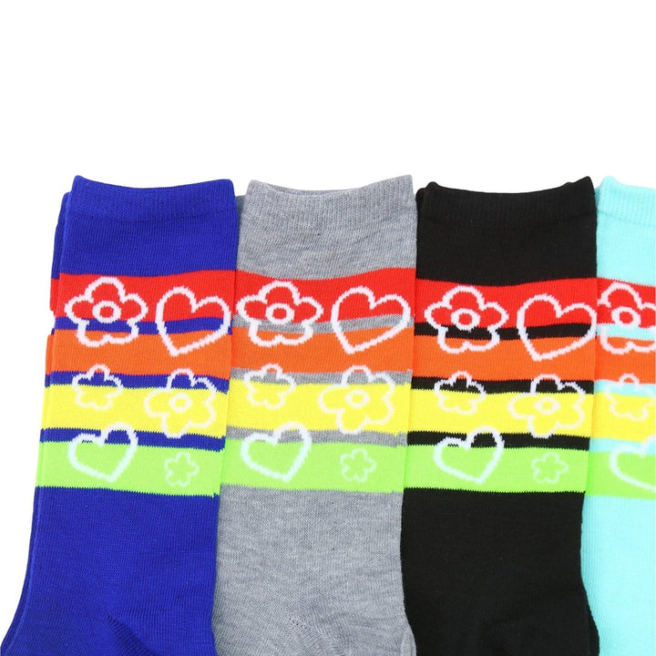 6-Pack: ToBeInStyle Womens Fashion Printed Crew Socks Image 8