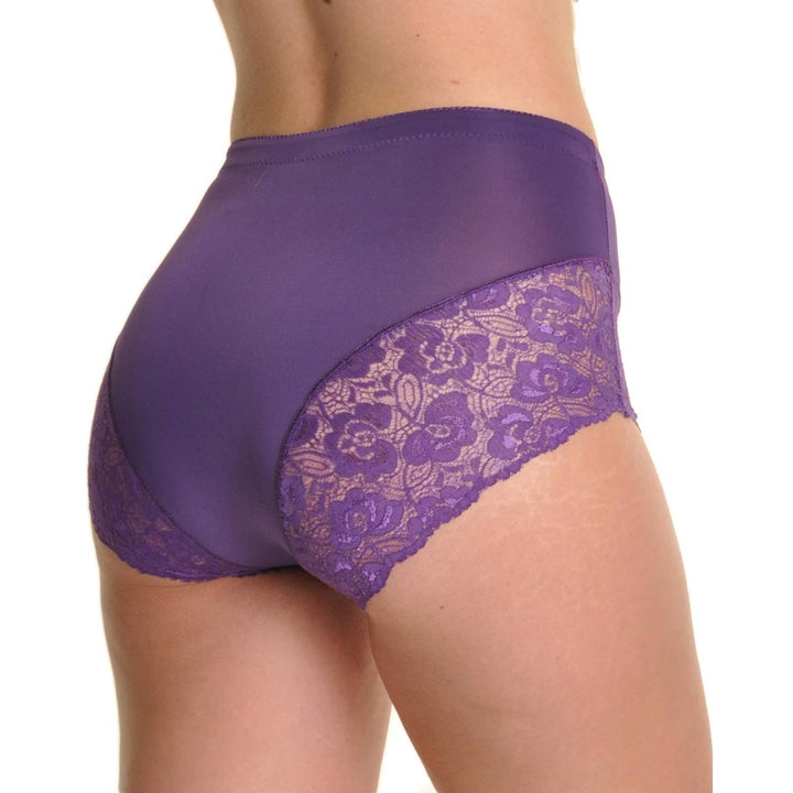 6-Pack: ToBeInStyle Womens High Rise Lace Leg Briefs Image 4