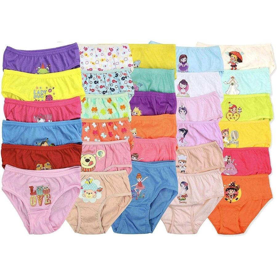 6-Pack: Kids Mystery Cotton Bikini Panties Image 1