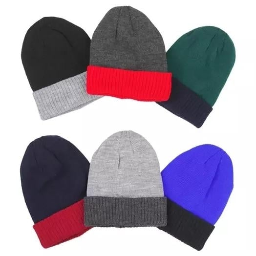 6-Pack: Kids Warm and Cute Acrylic Winter Beanies Image 2