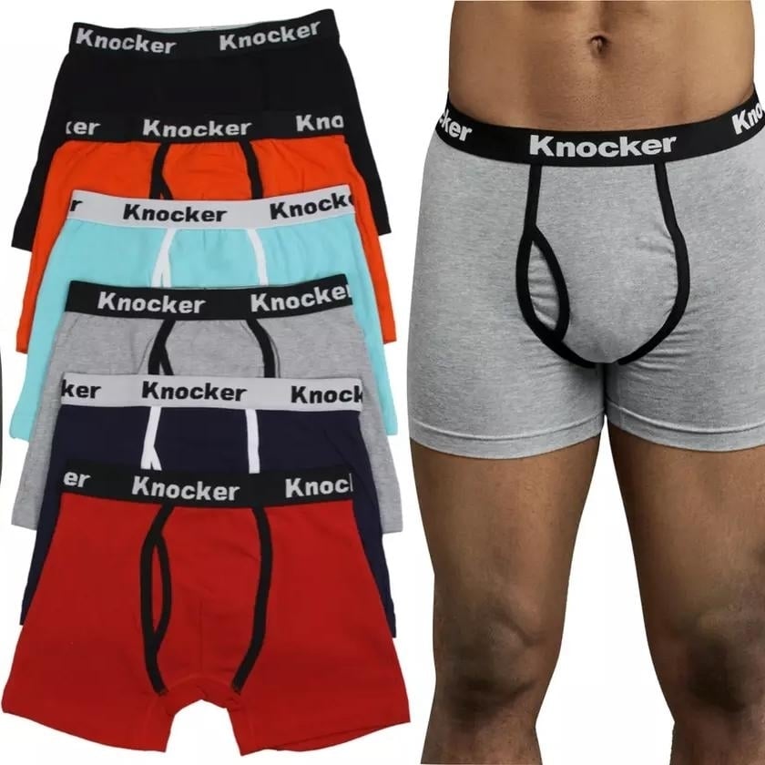 6-Pack: Mens Essential Cotton Blend Boxer Briefs Image 1