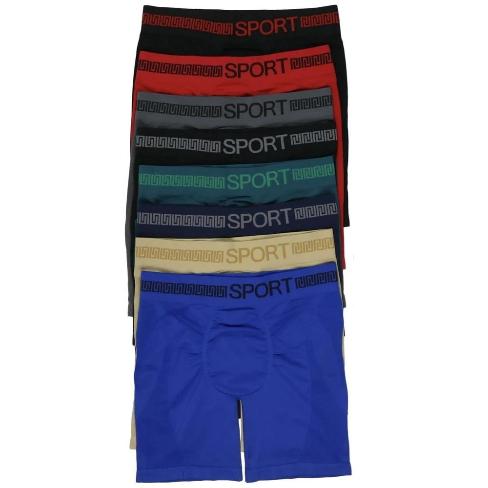 6-Pack: Mens Long Leg Supportive Microfiber Briefs Image 2