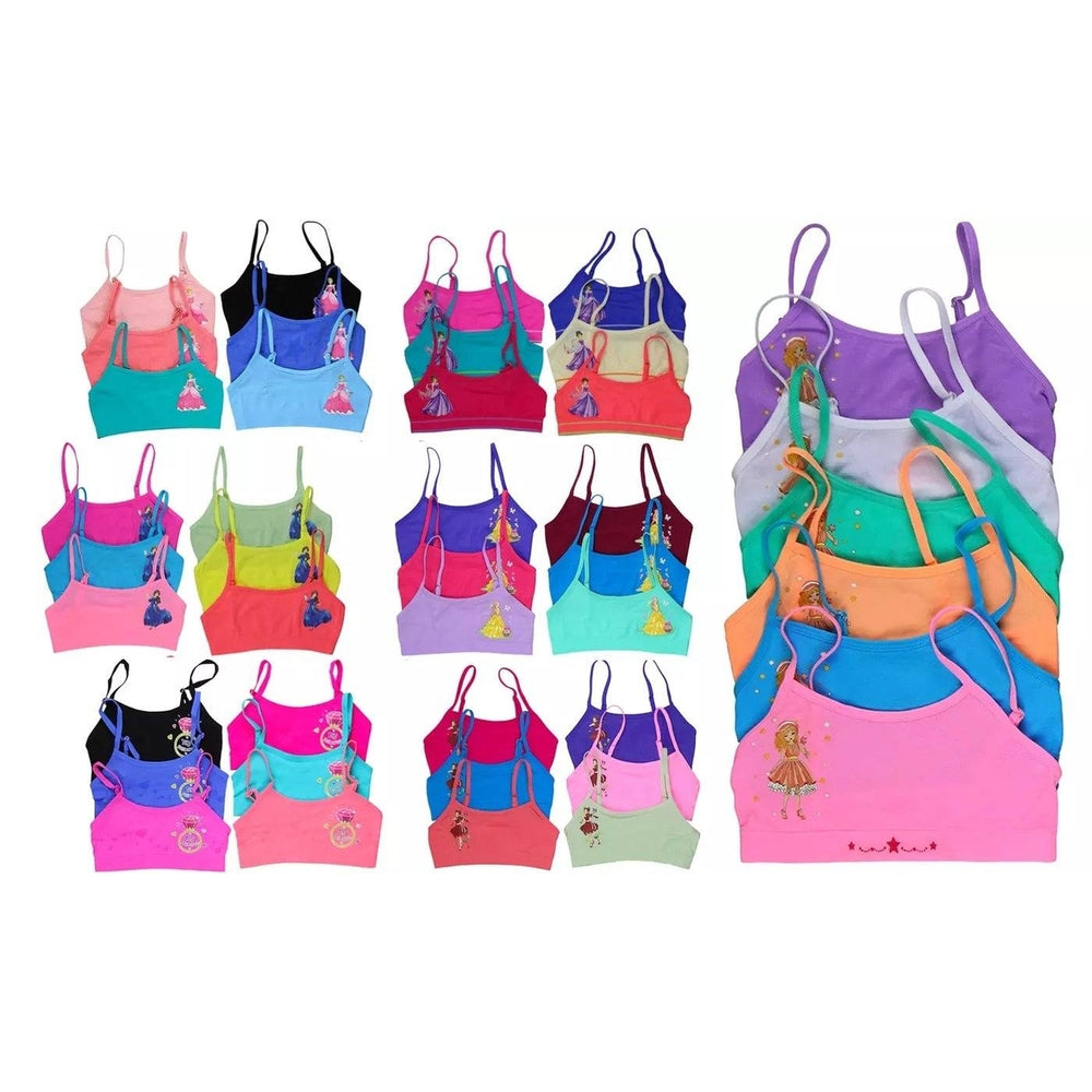 6-Pack: Mystery Girls Training Bras Tops Image 2