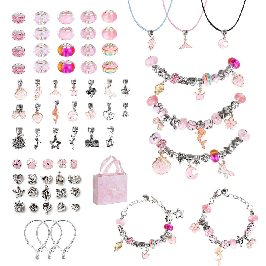 66-Pieces: Charm Bracelet Making Kit Image 1