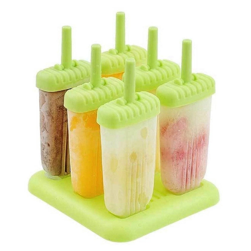 6-Piece: Popsicle Molds Reusable Ice Cream DIY Ice Pop Maker Image 2