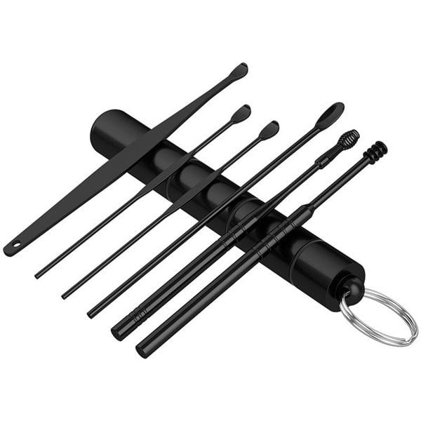 6-Piece: Portable Stainless Steel Ear Pick Set Image 2