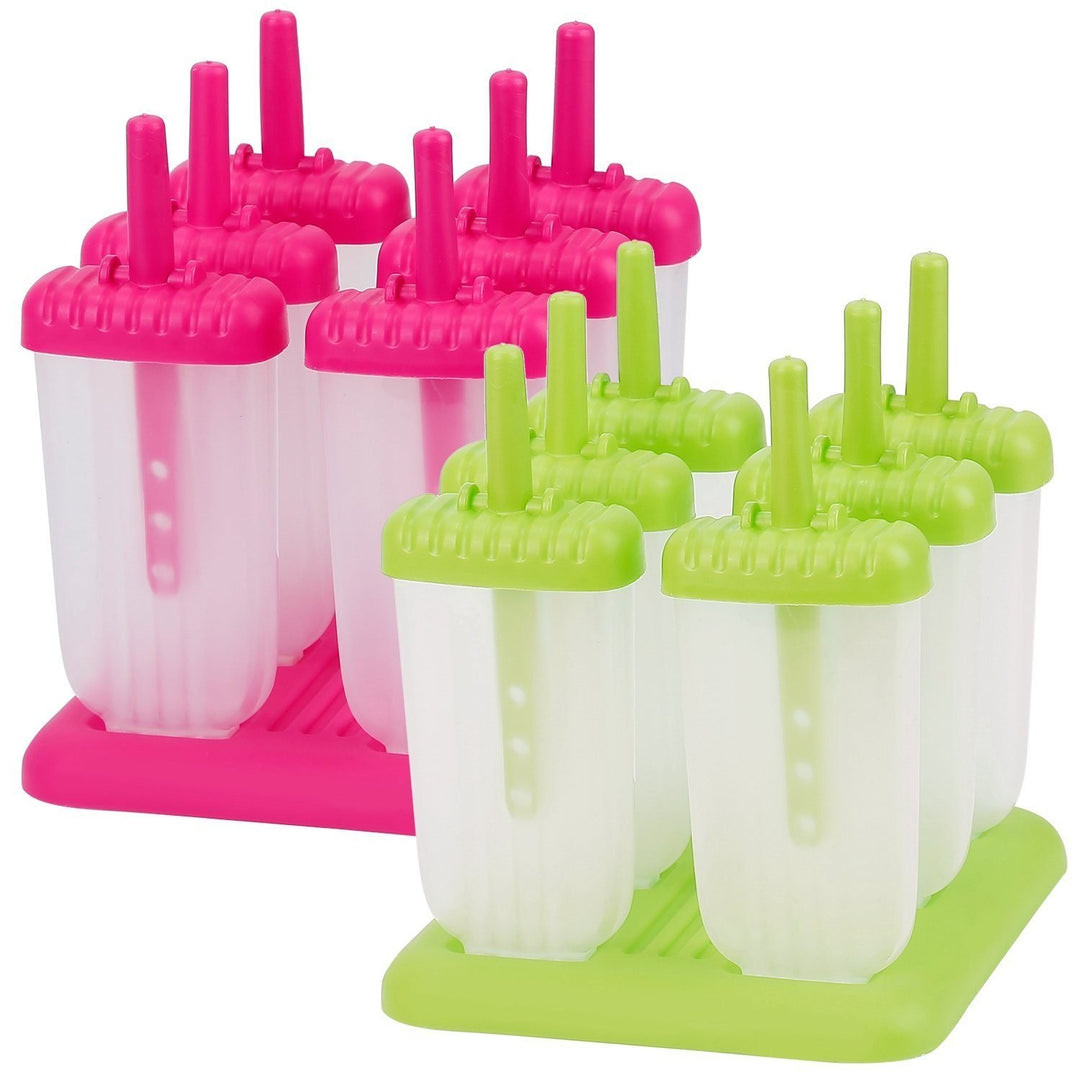 6-Piece: Popsicle Molds Reusable Ice Cream DIY Ice Pop Maker Image 3