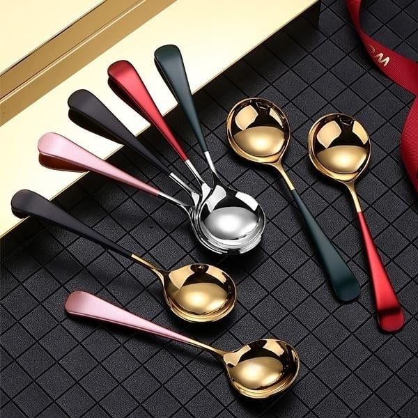 6-Piece: Stainless Steel Spoon Image 1