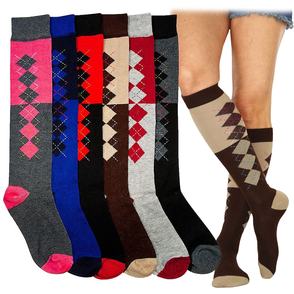 6-Pack: ToBeInStyle Womens Knee High Socks Image 2