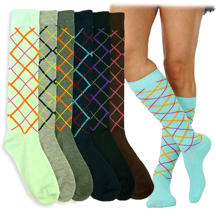 6-Pack: ToBeInStyle Womens Knee High Socks Image 3