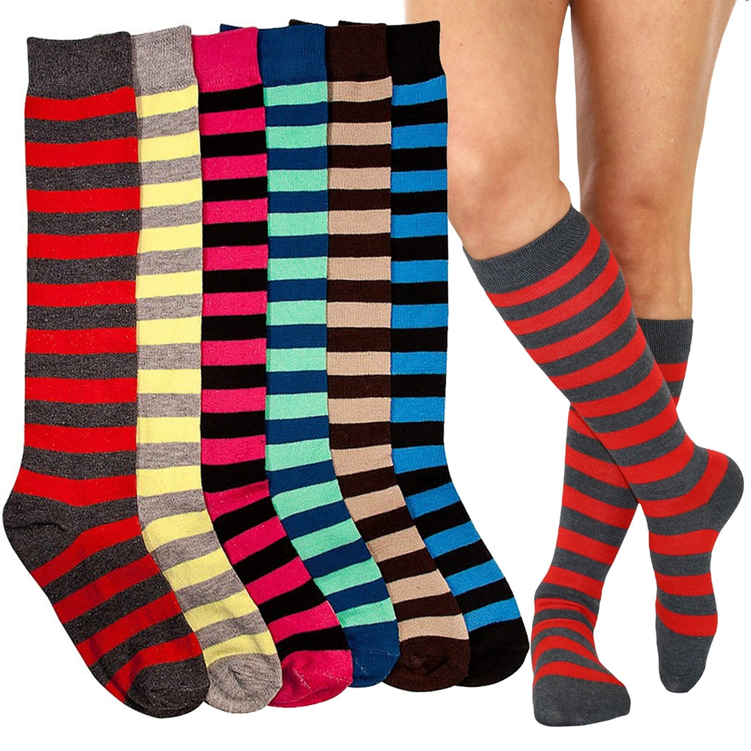 6-Pack: ToBeInStyle Womens Knee High Socks Image 7