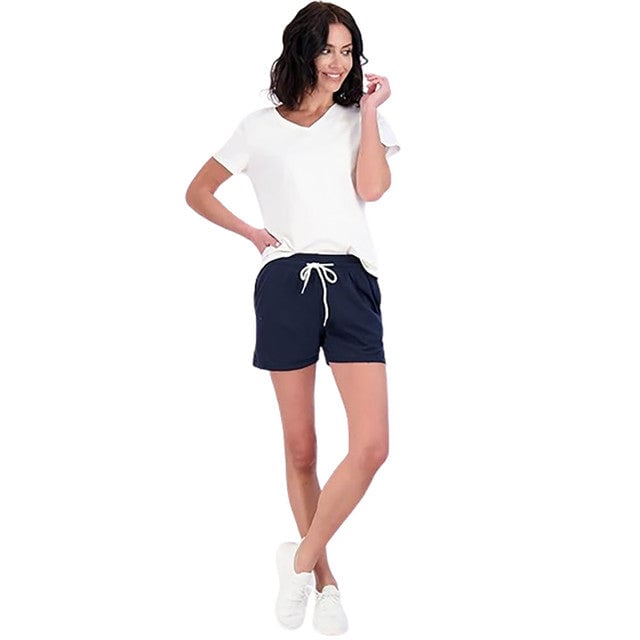 6-Pack: Womens Cotton French Terry Shorts with Pockets Image 2