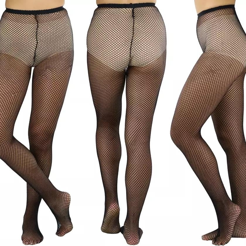 6-Pack: Womens Assorted Fishnet Sheer Microfiber Net Pantyhose Image 4