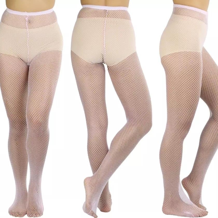 6-Pack: Womens Assorted Fishnet Sheer Microfiber Net Pantyhose Image 7