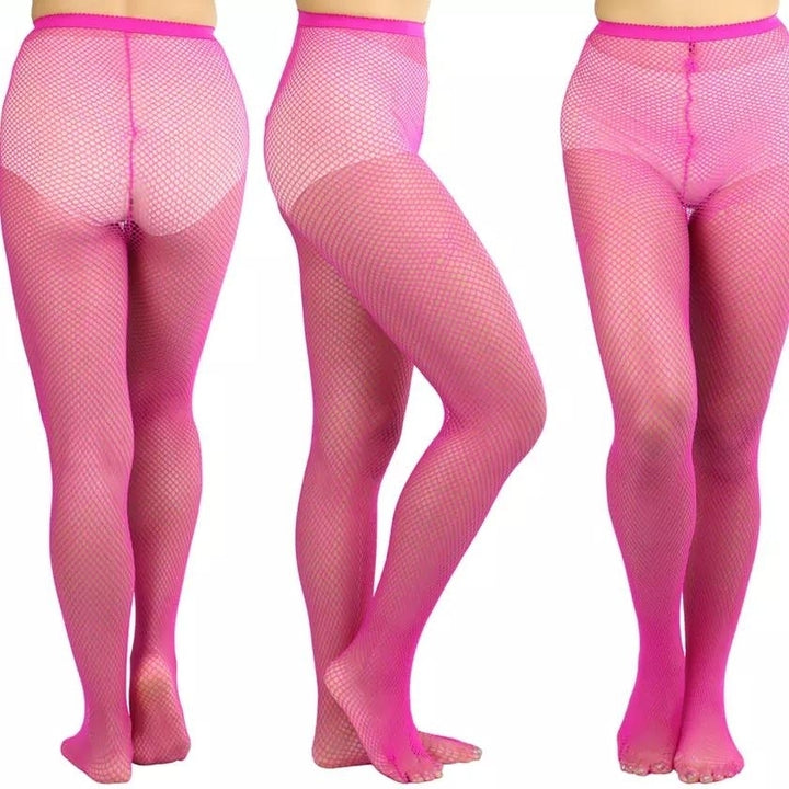 6-Pack: Womens Assorted Fishnet Sheer Microfiber Net Pantyhose Image 8