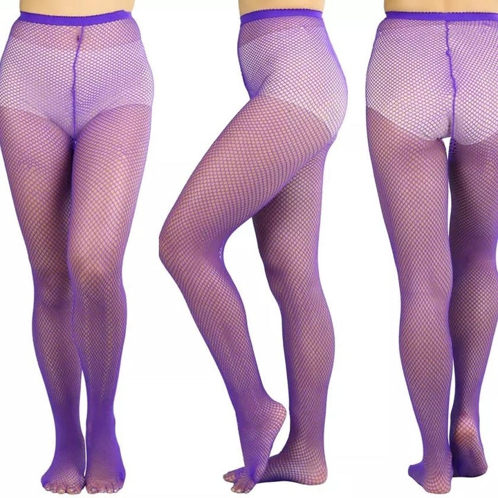 6-Pack: Womens Assorted Fishnet Sheer Microfiber Net Pantyhose Image 9