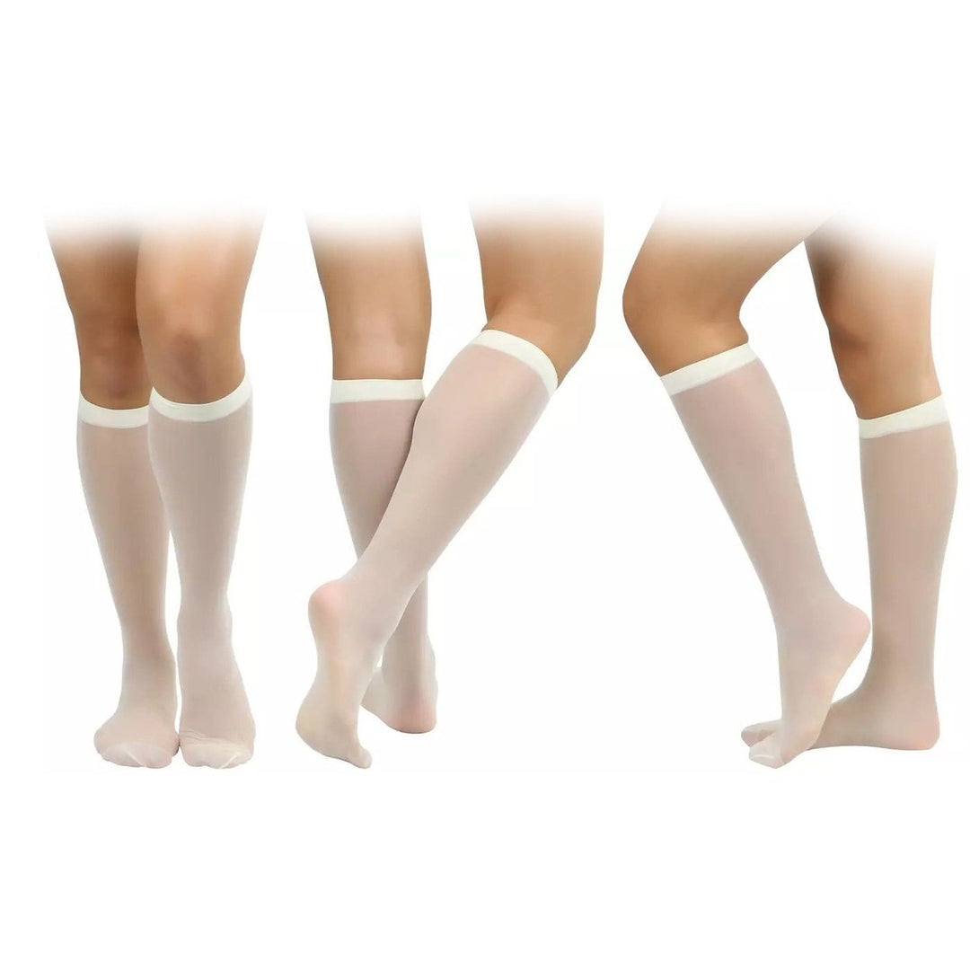 6-Pack: Womens Essential Knee High Nylon Socks Image 8