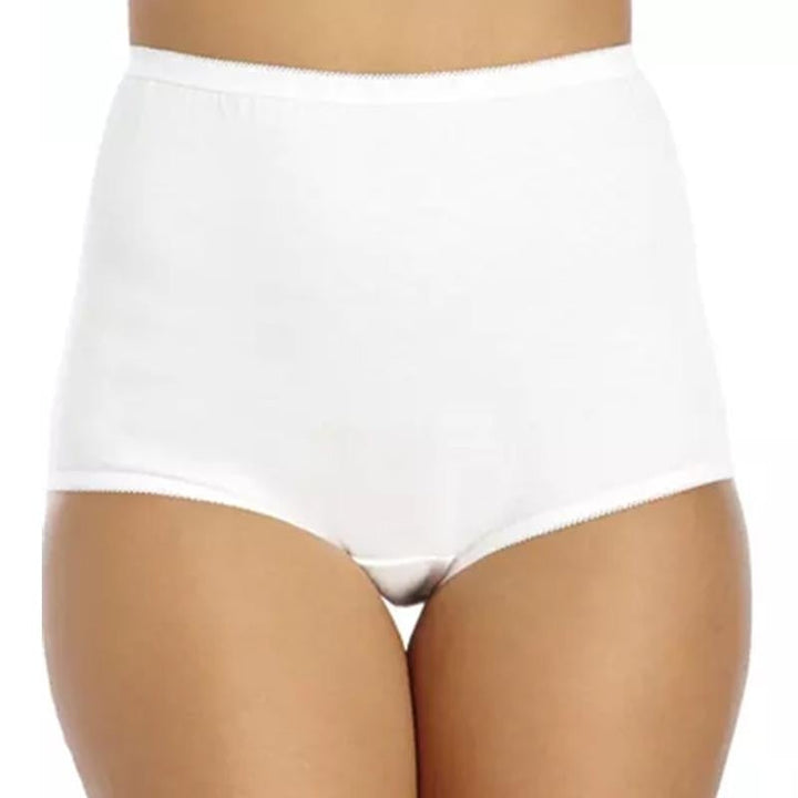 6-Pack: Womens High Full Cut Girdle Brief in Regular and Plus Image 2