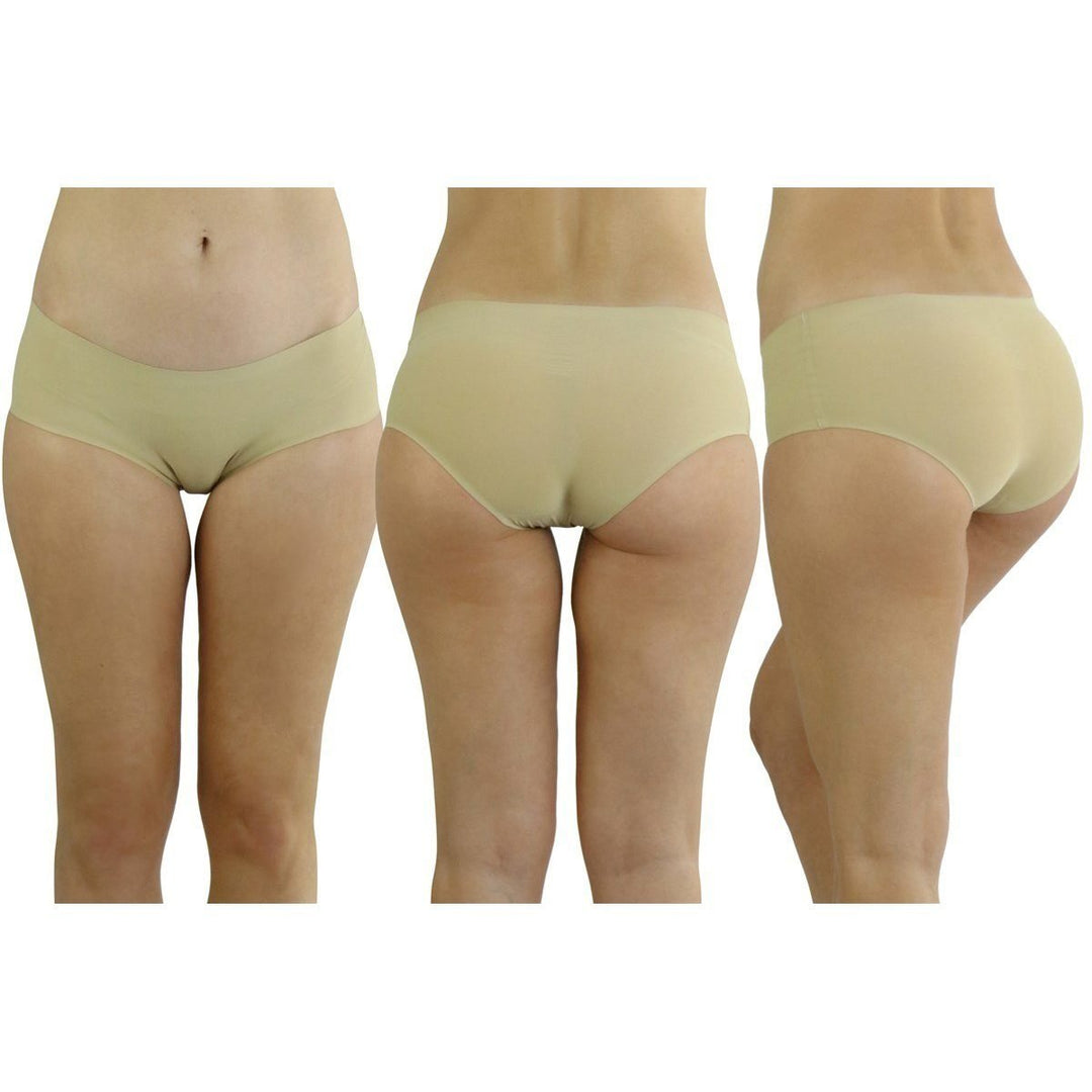 6-Pack: Womens Mid Rise Bikini No Show Panties Image 4